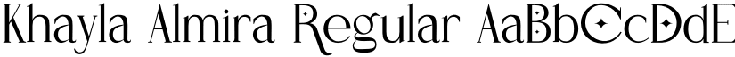 Khayla Almira Regular font