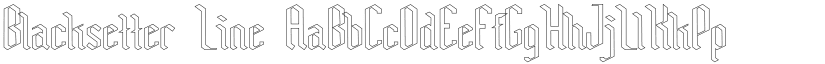 Blacksetter Line font