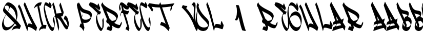 QUICK PERFECT VOL 1 font download