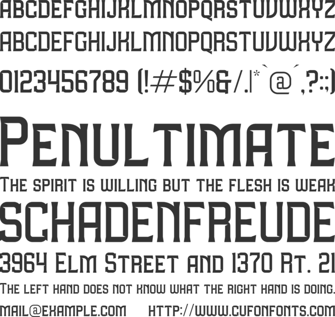 Milknolri font preview