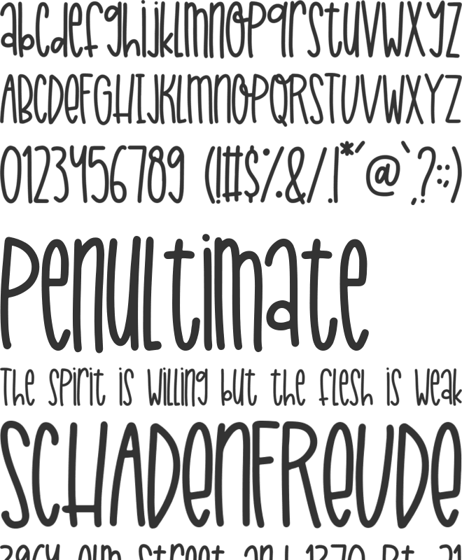 Jolly Dream font preview