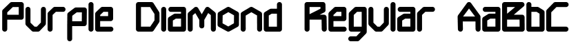 Purple Diamond Regular font