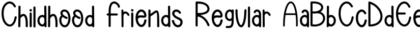 Childhood Friends Regular font