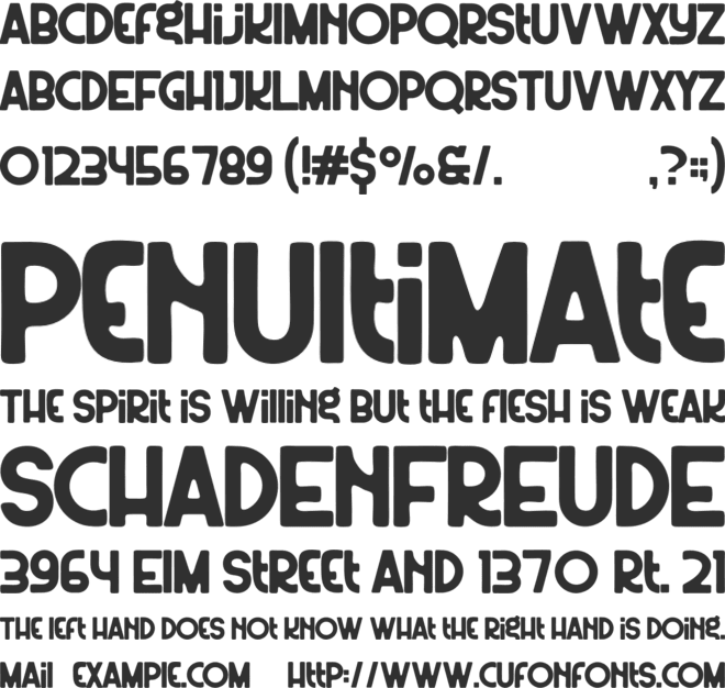 Wildest font preview