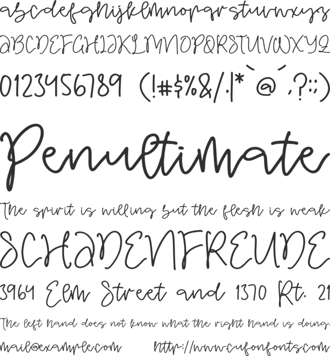 Scrymble Hastter font preview