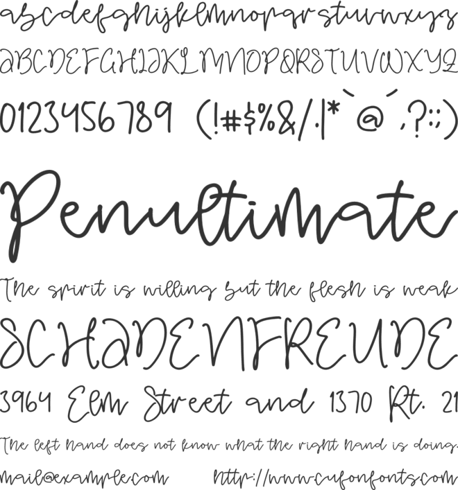 Scrymble Hastter font preview