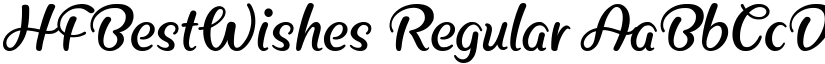 HFBestWishes Regular font