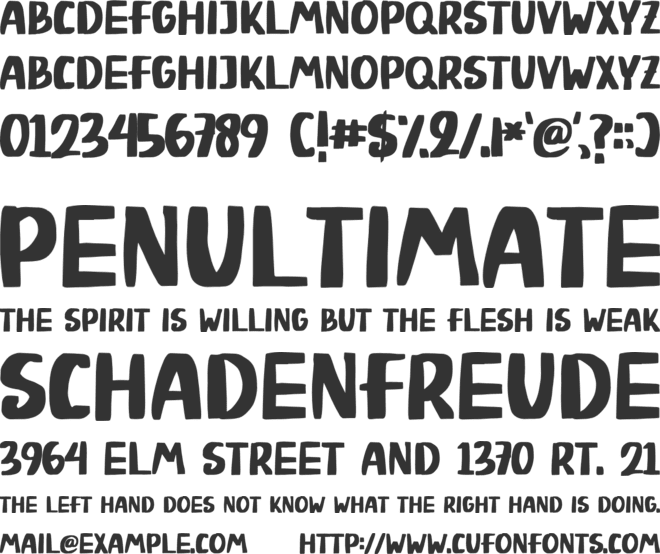 Hero Panda font preview