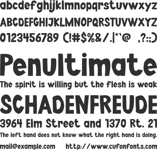 Punchliner font preview