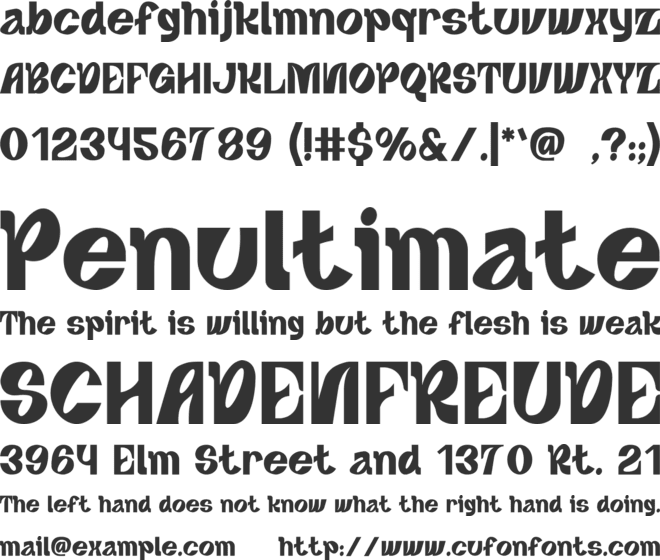 Ace-Richard font preview