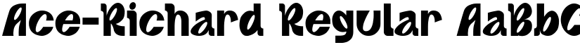 Ace-Richard Regular font