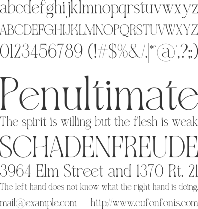 Qellia Personal Use Only font preview