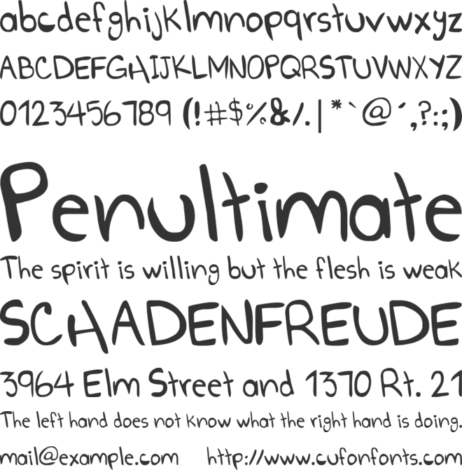 Go Boom! font preview