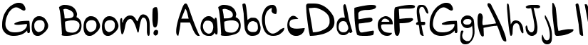 Go Boom! font