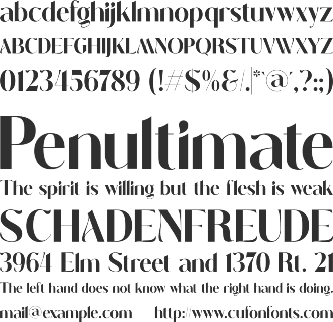 Enoway Personal Use Only font preview