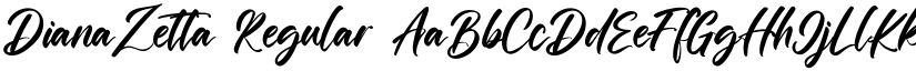 DianaZetta Regular font
