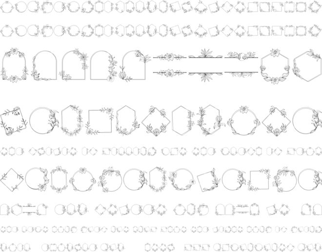 Florila Frame font preview