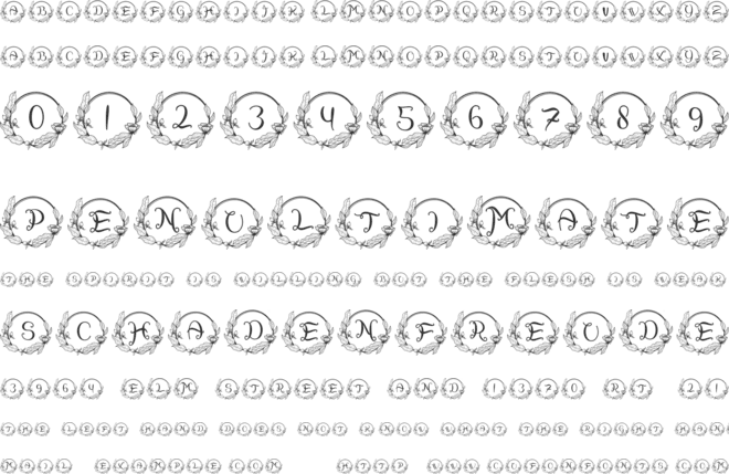 Florilla Fista font preview