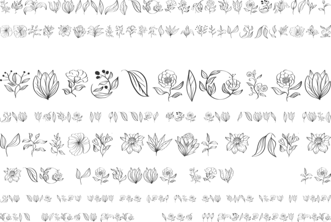 Floriella font preview