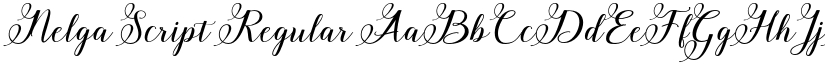 Nelga Script Regular font