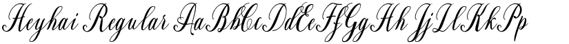 Heyhai Regular font
