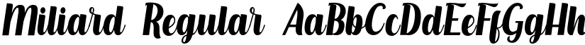 Miliard Regular font