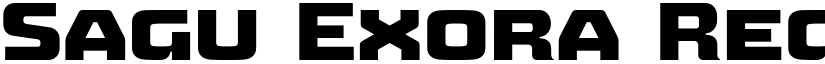 Sagu Exora Regular font