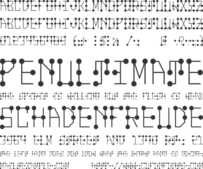 Braille Meme font preview