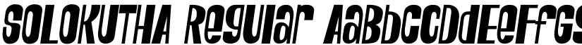 SOLOKUTHA Regular font