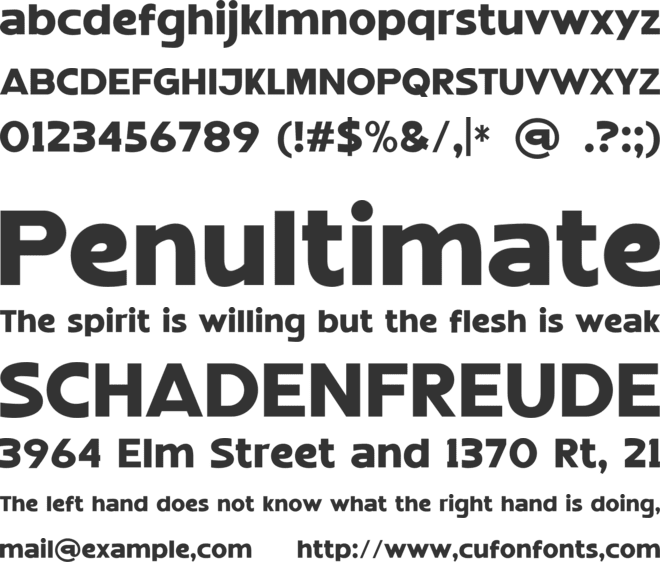 Beam Visionary font preview