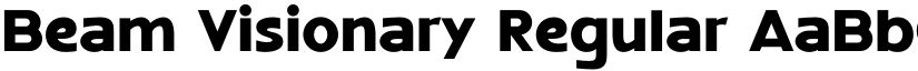 Beam Visionary Regular font