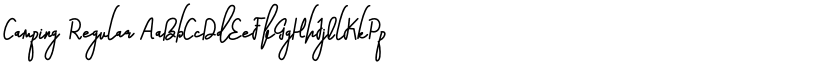 Camping Regular font
