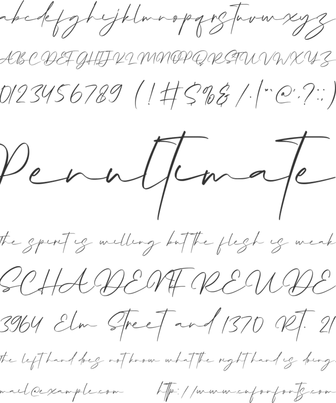 Nathaly Couple font preview