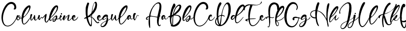 Columbine Regular font