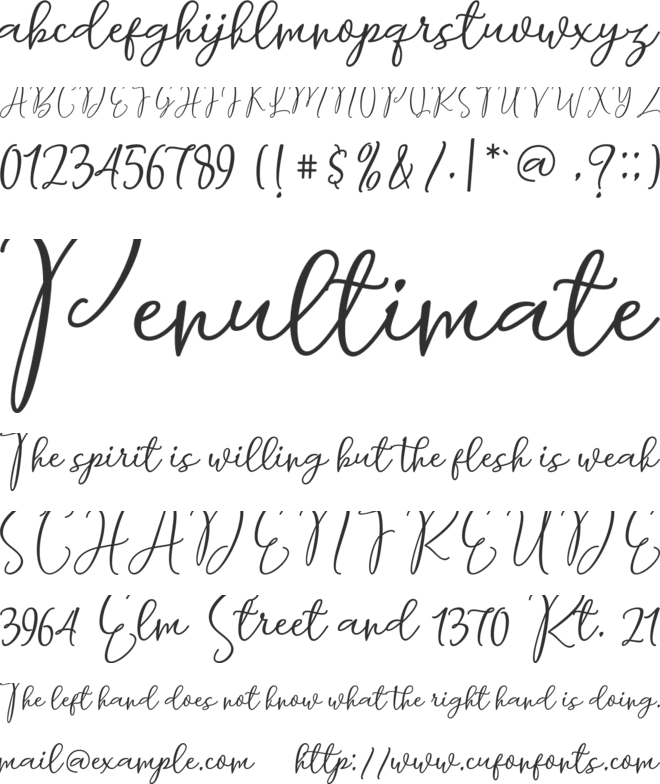 Smilles font preview