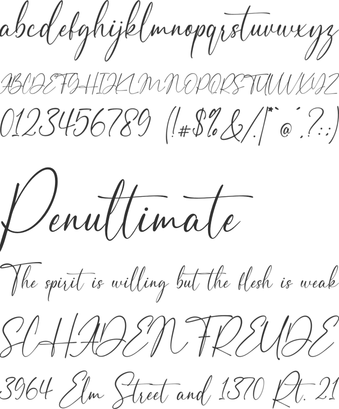 Andaman font preview