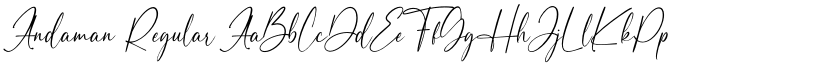 Andaman Regular font