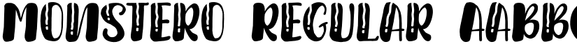 Monstero Regular font
