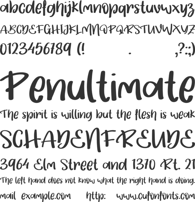 Alothea font preview