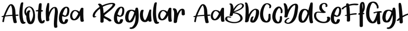 Alothea Regular font