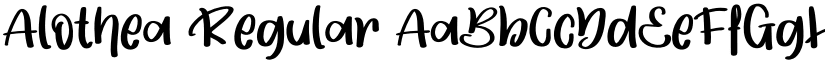 Alothea Regular font
