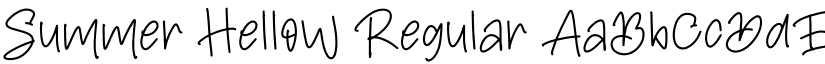 Summer Hellow Regular font