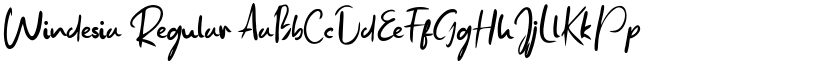 Windesia Regular font