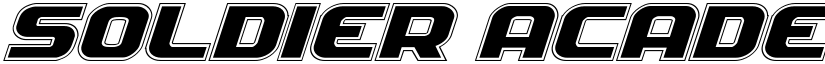 Soldier Academy Expanded Italic Expanded Italic font