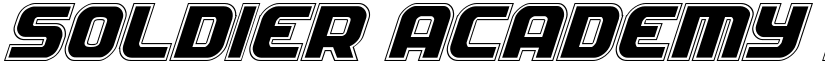 Soldier Academy Italic Italic font