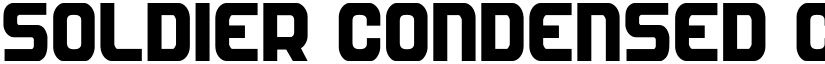 Soldier Condensed Condensed font
