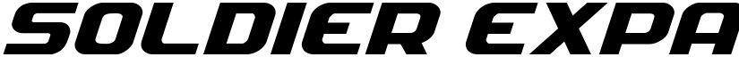 Soldier Expanded Italic Expanded Italic font