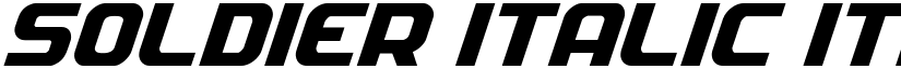 Soldier Italic Italic font