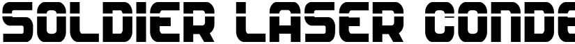 Soldier Laser Condensed Condensed font