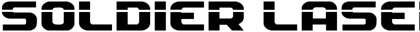 Soldier Laser Expanded Expanded font